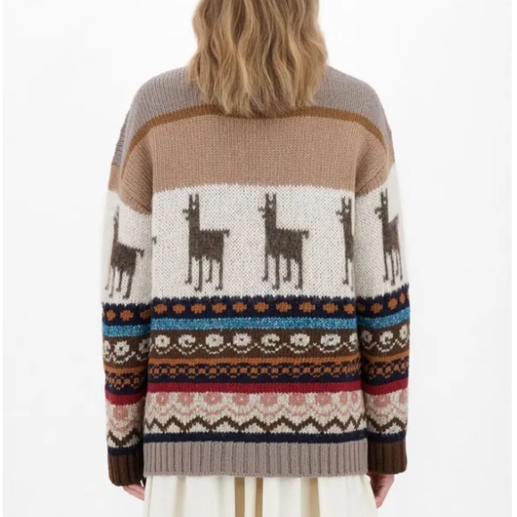 MaxMara Distel Llama Cardigan / Weekend Max Mara - Picture 2 of 8